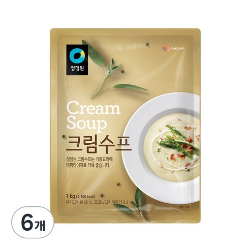 청정원 크림 스프, 1kg, 1개