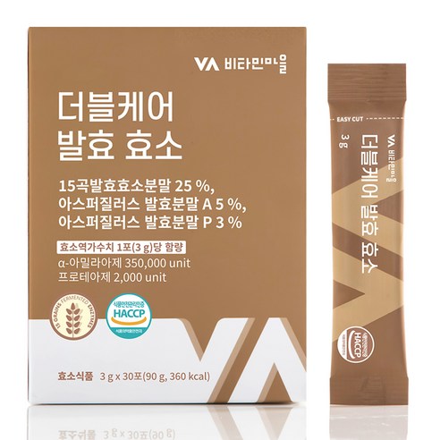 비타민마을 와이즈 더블케어 발효 효소 30p, 90g, 1개