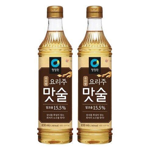 청정원 요리주 맛술, 830ml, 2개
