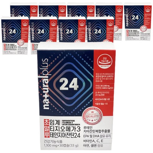 내츄럴플러스 초임계 알티지 오메가3 루테인지아잔틴24 33g, 10개, 30정