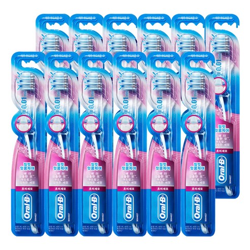 오랄비 벨벳 잇몸케어 칫솔, 1개입, 12개