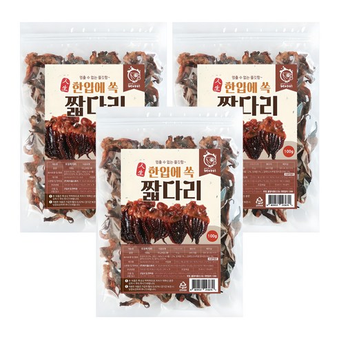 해야미 한입에 쏙 짧다리, 100g, 3개
