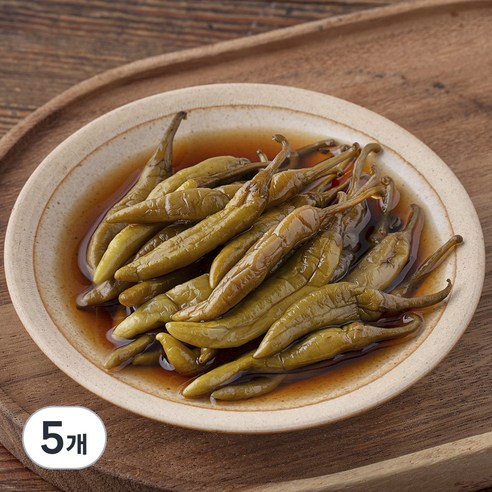 반찬단지 간장고추, 1kg, 5개