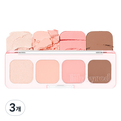 릴리바이레드 무드잇 팔레트 AD 3.2g, 01 프레쉬잇, 3개