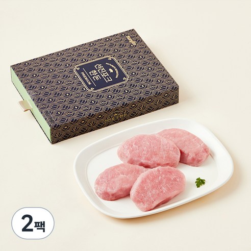 선진포크 바른농장 한돈 동물복지 인증 등심 돈까스 (냉장), 500g, 2팩