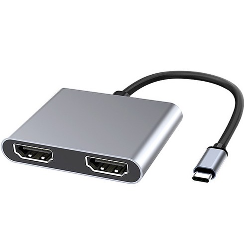 아모란나 C타입 듀얼 HDMI 분배기, 혼합색상