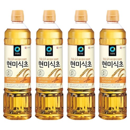 청정원 현미식초, 900ml, 4개