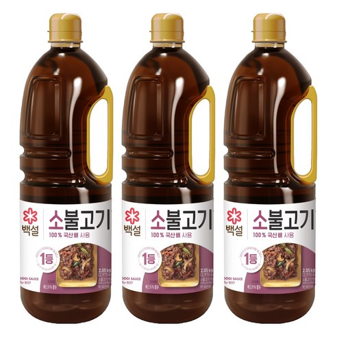 백설 소불고기양념, 2.05kg, 3개