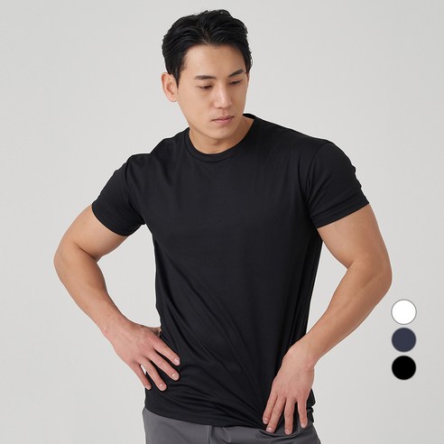 캐럿 남성용 머슬핏 쿨링 반팔 티셔츠