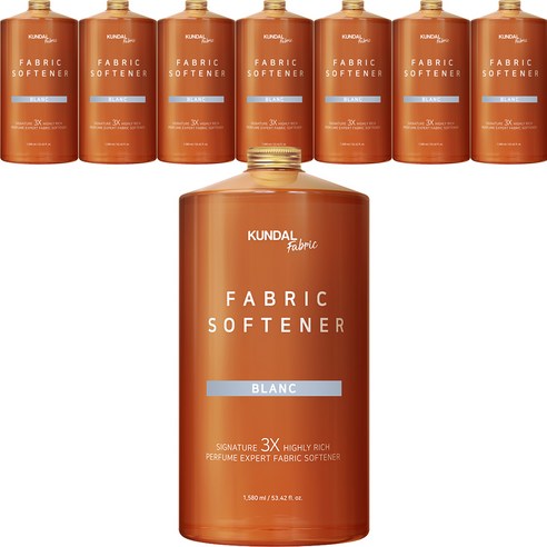 쿤달 초고농축 섬유유연제 블랑향 본품, 1580ml, 8개