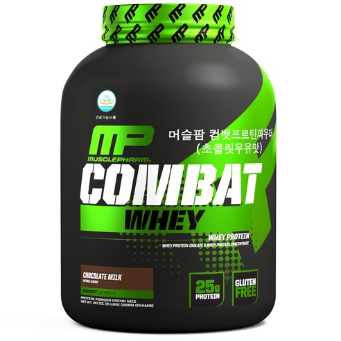 머슬팜 컴배트 웨이 프로틴 파우더 초콜릿 밀크, 2269g, 1개