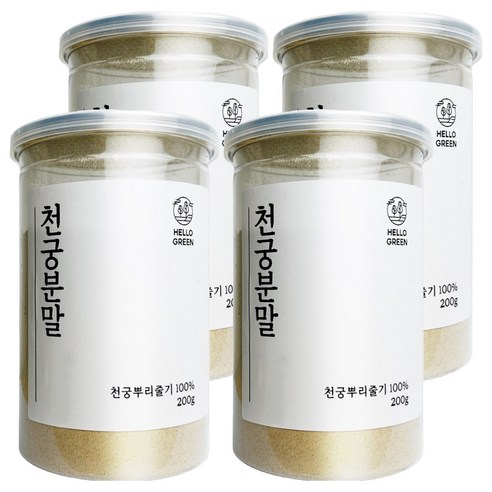 헬로우그린 국내산 천궁 분말 가루, 4개, 200g