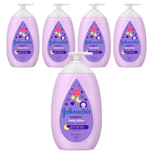 존슨즈베이비 베드타임 베이비 로션, 500ml, 5개