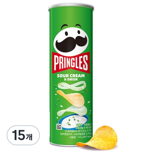 프링글스 양파맛, 110g, 15개