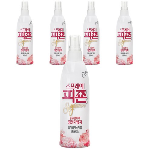 피죤 리치퍼퓸 스프레이 섬유탈취제 플라워 페스티벌 본품, 200ml, 5개