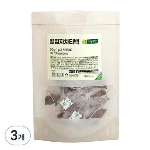 자연지인 결명자차 삼각티백, 1g, 50개입, 3개