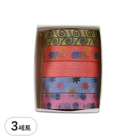 꼬까 다꾸 마스킹 테이프 5종 세트 11, 3세트