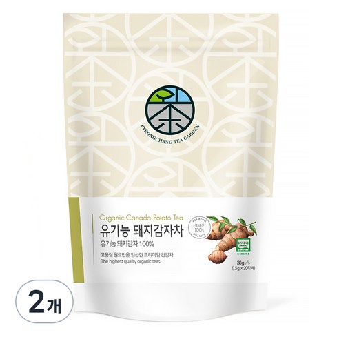 평창다원 유기농 돼지감자차 생분해 티백, 1.5g, 20개입, 2개