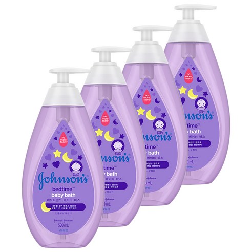 존슨즈베이비 베드타임 베이비 바스, 500ml, 4개