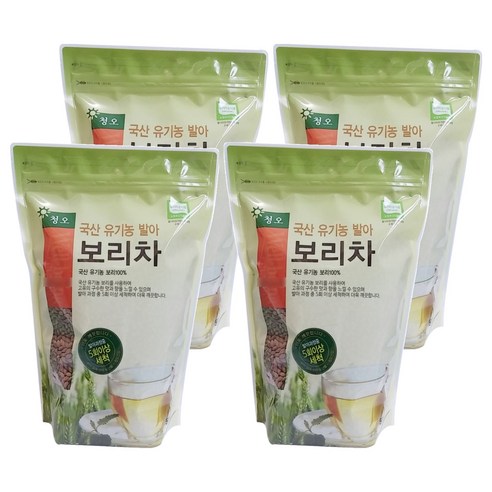 청오건강 유기농 발아 보리차, 500g, 1개입, 4개