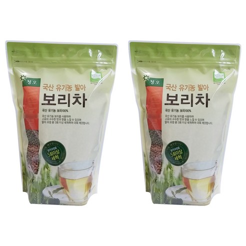 청오 국산 유기농 발아보리차, 500g, 1개입, 2개