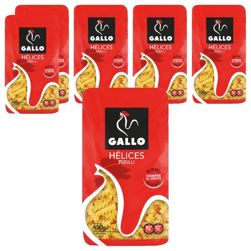 GALLO 푸실리, 450g, 6개