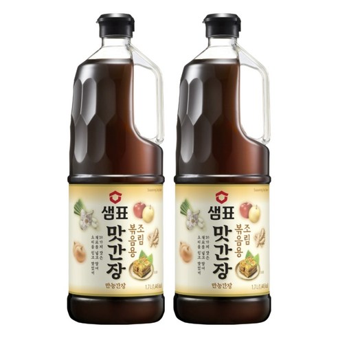 샘표 조림볶음용 맛간장, 1.7L, 2개