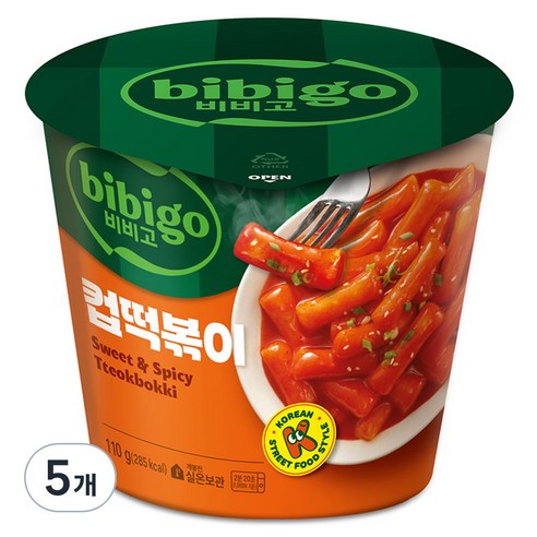 비비고 컵떡볶이, 110g, 5개