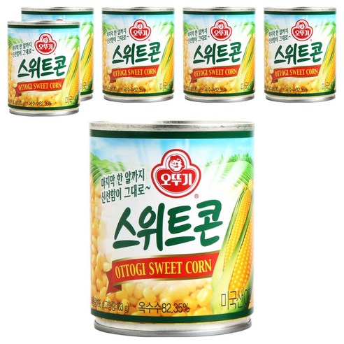 오뚜기 스위트콘 통조림, 198g, 6개