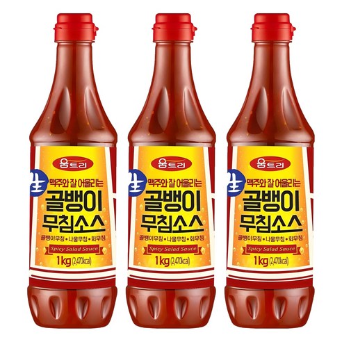 움트리 골뱅이무침소스, 1kg, 3개