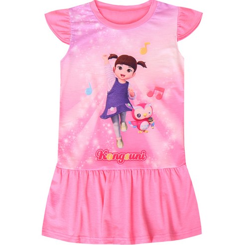 여아용 콩순이 뮤직 민소매 원피스 61749 사이즈, 110호, 색상, PK 섬네일
