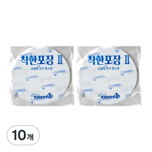 에파타클린업 착한 포장 원형 건식 청소포 30매, 10개