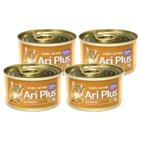테비토퍼 아리플러스 고양이 간식캔, 참치, 85g, 4개
