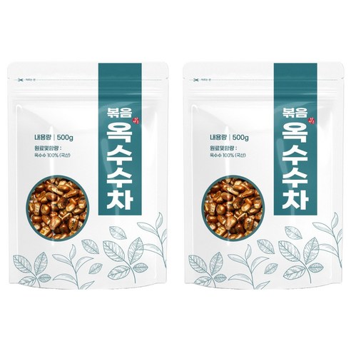 볶음 옥수수차, 500g, 1개입, 2개