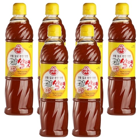 오뚜기 옛날 조청 쌀엿, 1.2kg, 6개