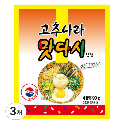 동방푸드 고추나라 맛다시 양념, 90g, 3개