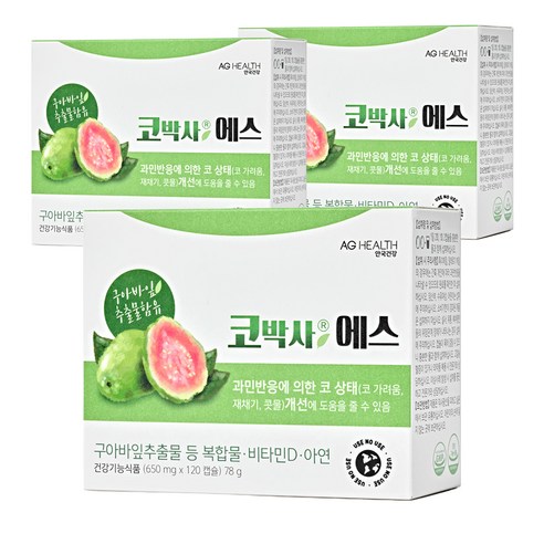 코박사 에스 영양제, 120정, 3개