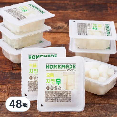 으뜸 치킨무, 100g, 48팩
