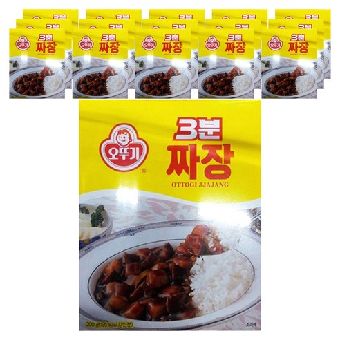 오뚜기3분 짜장, 200g, 16개
