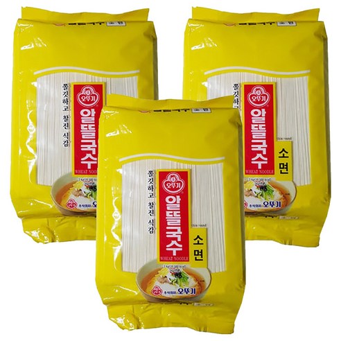 오뚜기 알뜰 국수 소면, 3kg, 3개