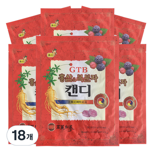 금산이아름답다 홍삼&복분자 캔디, 18개, 200g