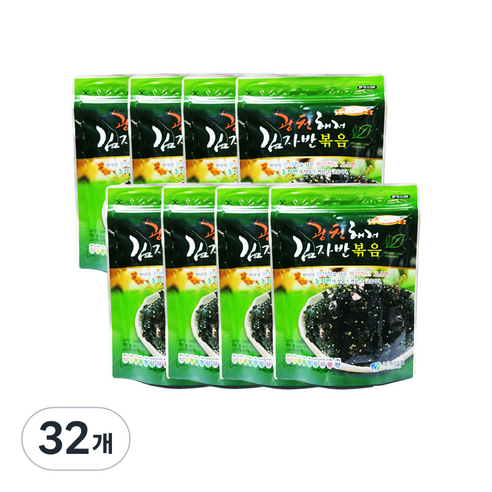 광천해저김 김자반 볶음, 50g, 32개