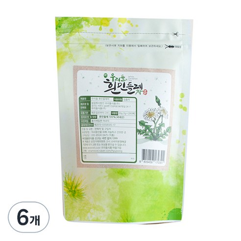 우리들 흰민들레차 티백, 1g, 20개입, 3개