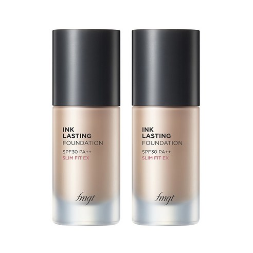 더페이스샵 잉크래스팅 파운데이션 슬림핏 이엑스 30ml, N203 내추럴베이지, 2개