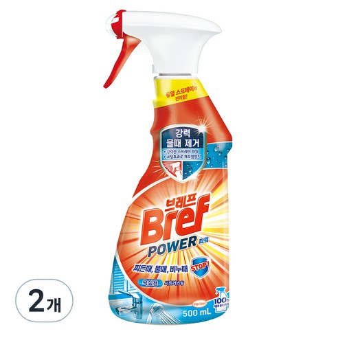 브레프 파워 욕실용, 500ml, 2개