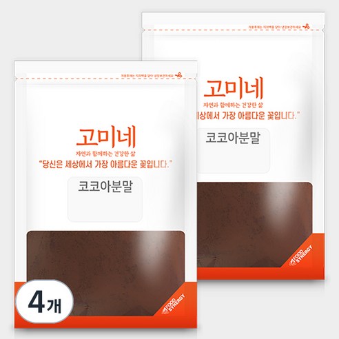 고미네 코코아분말, 300g, 1개입, 4개