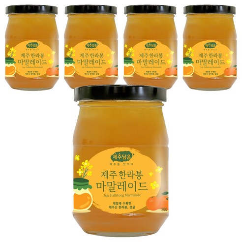 오뚜기 제주담음 한라봉 마말레이드 잼, 300g, 5개