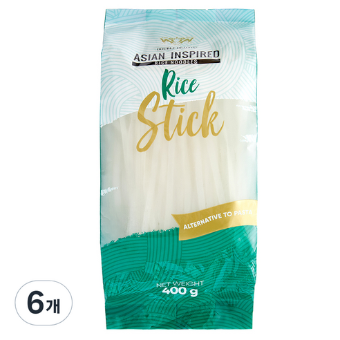 더블드래곤 라이스 누들 쌀국수면 3mm, 400g, 6개