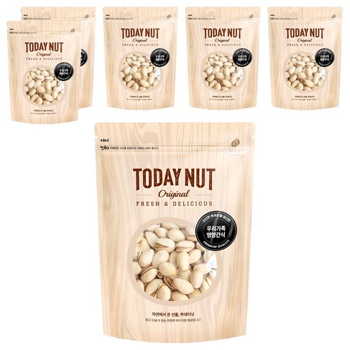 투데이넛 구운피스타치오, 250g, 6개
