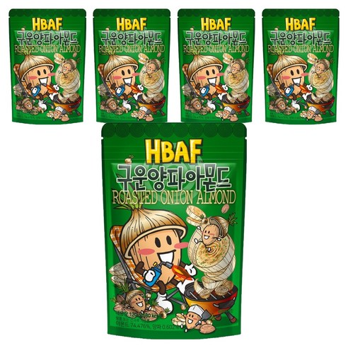 바프 구운양파 아몬드, 120g, 5개